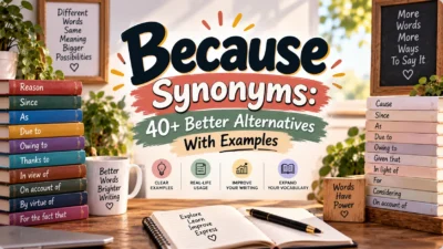 Because Synonyms 40+ Better Alternatives With Examples