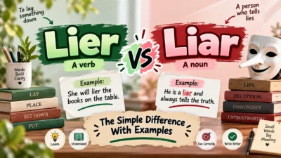Lier vs Liar The Simple Difference With Examples