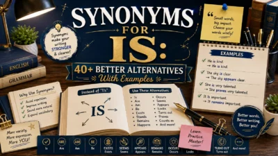 Synonyms for Is 40+ Better Alternatives With Examples