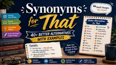 Synonyms for That 40+ Better Alternatives With Examples