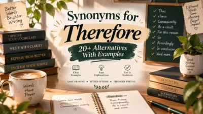 Synonyms for Therefore 20+ Alternatives With Examples