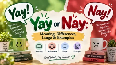 Yay or Nay Meaning, Differences, Usage & Examples